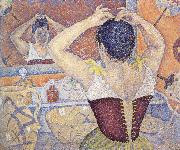 Paul Signac woman arranging her hair opus oil painting picture wholesale